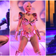 Megan Thee Stallion, left, Cardi B and Doja Cat